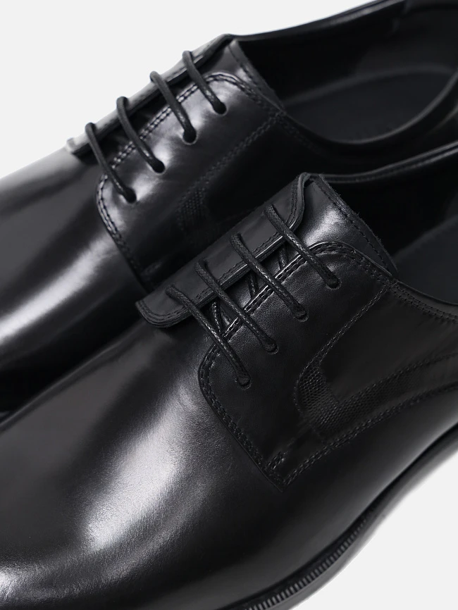 Полуботинки мужские всесезонные, цвет черный, натуральная кожа M1782520 | 6