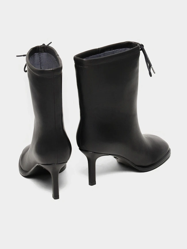 Полусапоги женские всесезонные, цвет черный, натуральная кожа 1731204 | 4