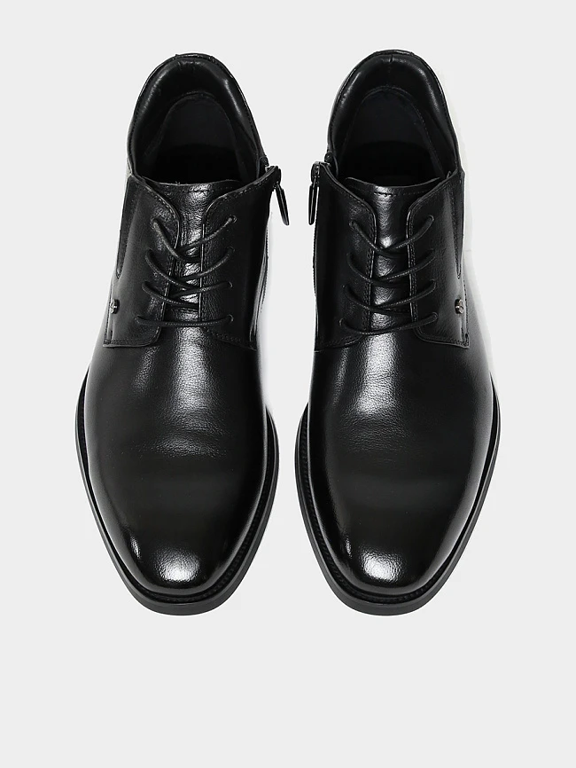 Ботинки мужские демисезонные, цвет черный, натуральная кожа M1782161-1 | 4