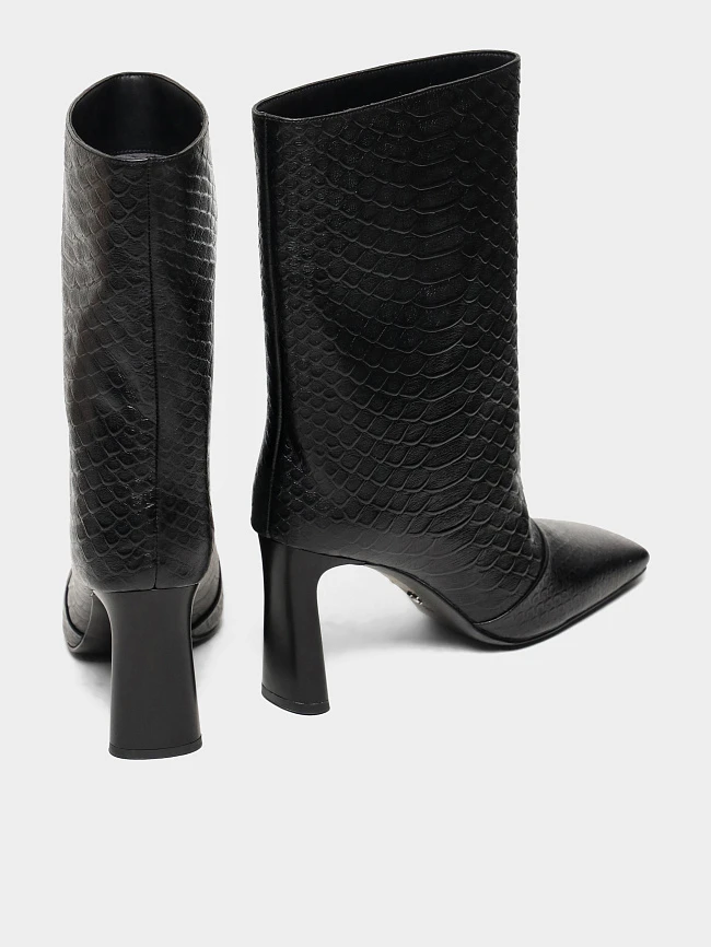 Полусапоги женские демисезонные, цвет черный, натуральная кожа 1494715 | 4