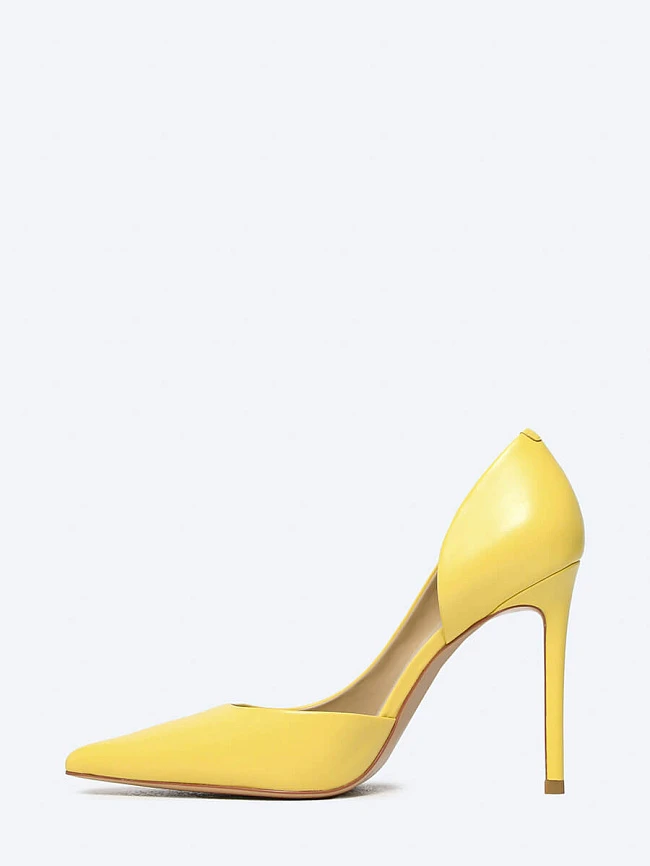 Туфли женские всесезонные, цвет желтый, натуральная кожа 495855 | 3