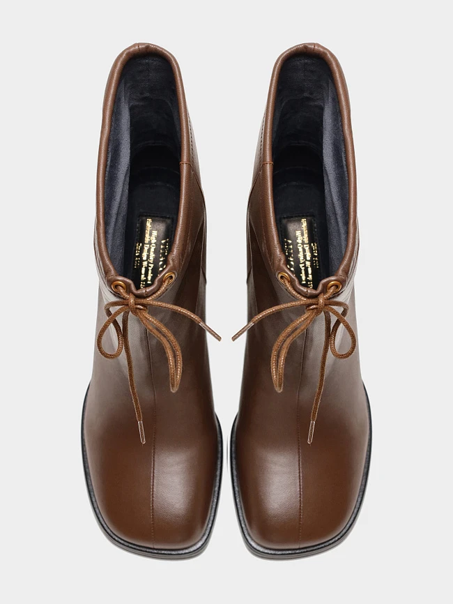 Полусапоги женские всесезонные, цвет коричневый, натуральная кожа 1731205 | 4