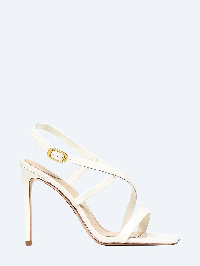 Босоножки женские летние, цвет молочный, натуральная кожа 1494104 | 2