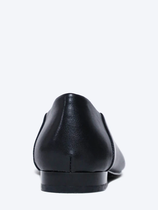 Балетки женские всесезонные, цвет черный, натуральная кожа и полимерные материалы 1849754 | 5