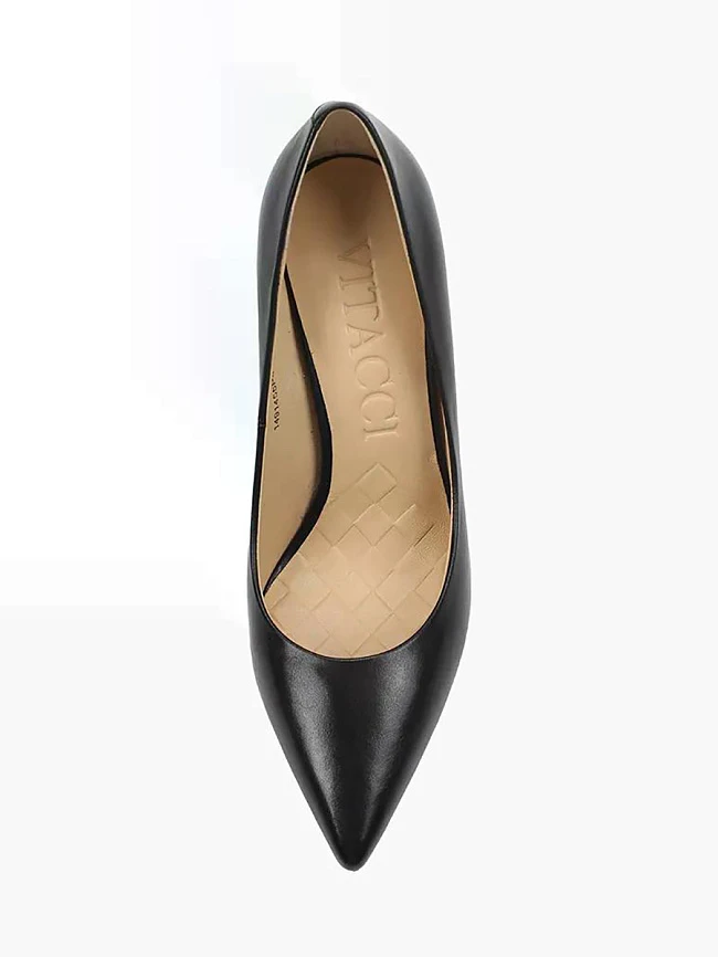 Туфли женские всесезонные, цвет черный, натуральная кожа 1491455P4 | 4