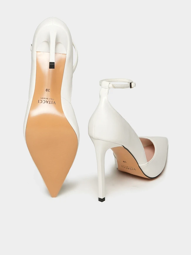 Туфли женские всесезонные, цвет белый, искусственная кожа 6550622 | 3