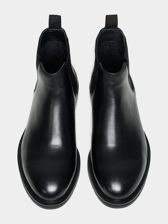 Ботинки мужские демисезонные, цвет черный, натуральная кожа M254292 | 5