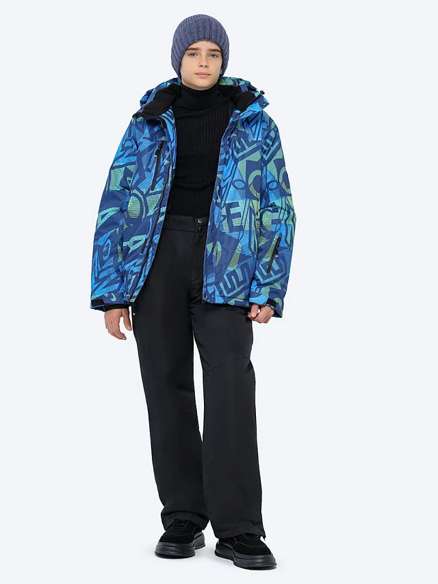 SE23113-33 Костюм детский (куртка+комбинезон) для мальчиков индиго+100% полиэстер SE23113-33 | 1