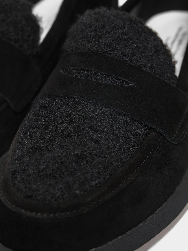 Лоферы женские всесезонные, цвет черный, натуральный спилок 18410101 | 6