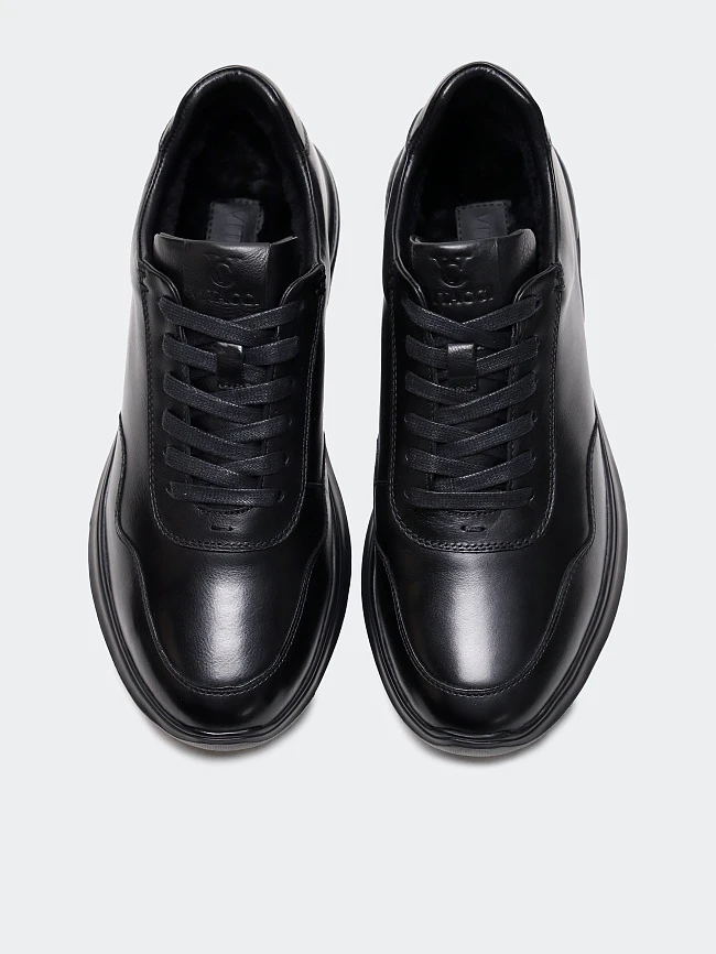 Кроссовки мужские зимние, цвет черный, натуральная кожа M1782598M | 5