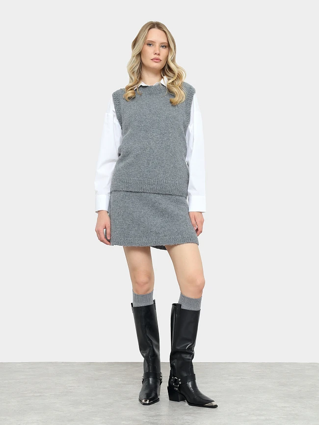 Сапоги женские демисезонные, цвет черный, натуральная кожа 497261 | 12