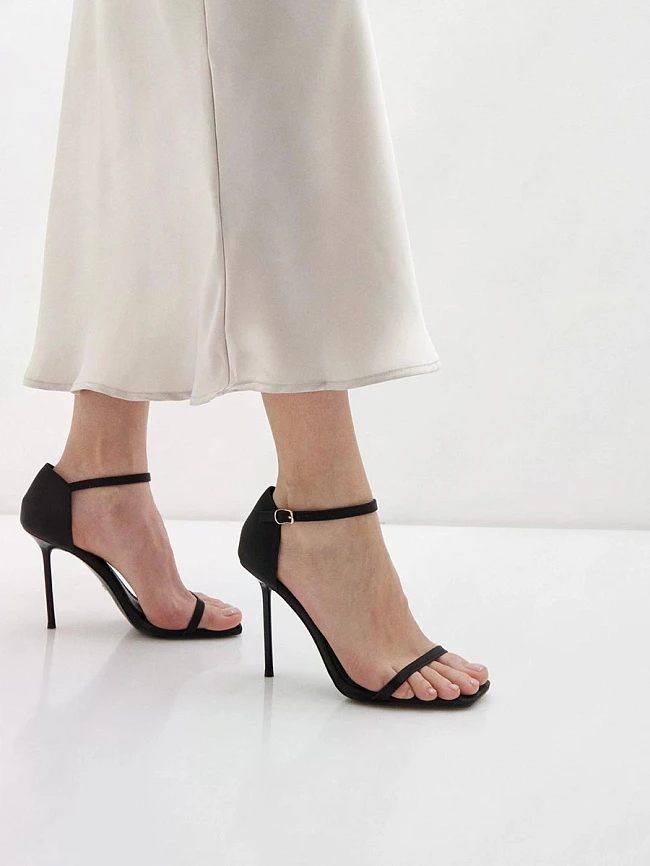 Босоножки женские летние, цвет черный, натуральная кожа 1493213P | 6