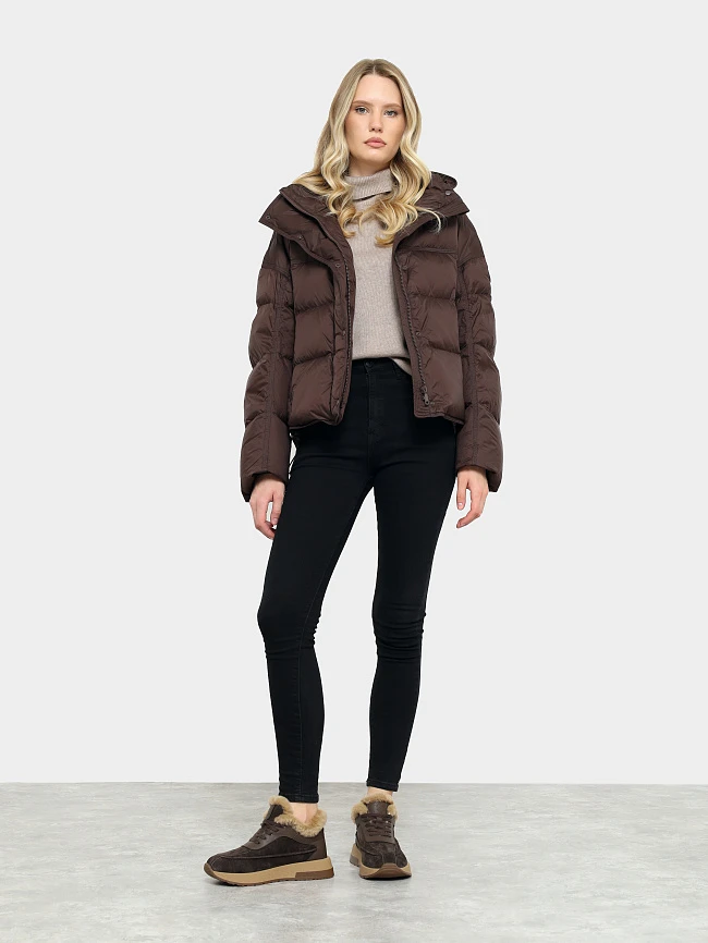 Кроссовки женские зимние, цвет коричневый, натуральный нубук/натуральная кожа и полимерные материалы/натуральный мех 24VC116M | 10