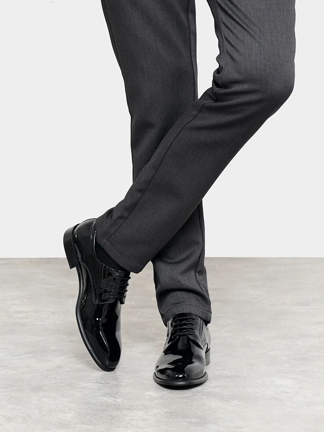 Полуботинки мужские всесезонные, цвет черный, натуральный наплак M1022954 | 9