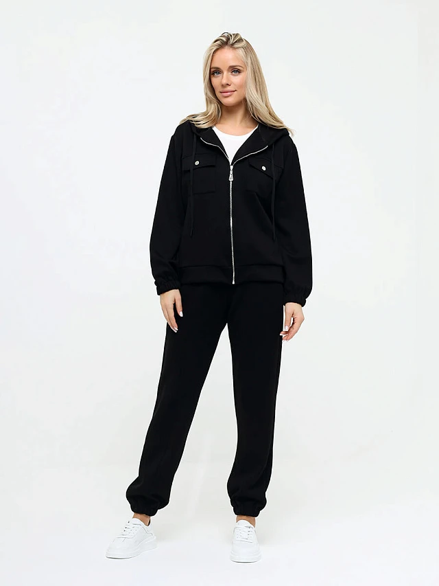 Комплект (толстовка+брюки) женские демисезонные KA17620-01 | 1