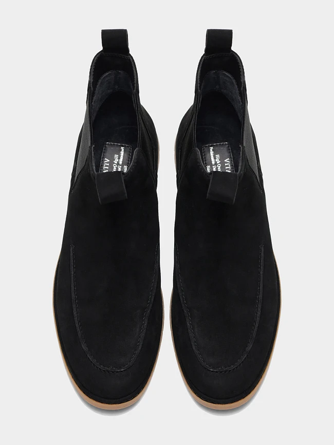 Ботинки женские демисезонные, цвет черный, натуральный велюр 1821560 | 4