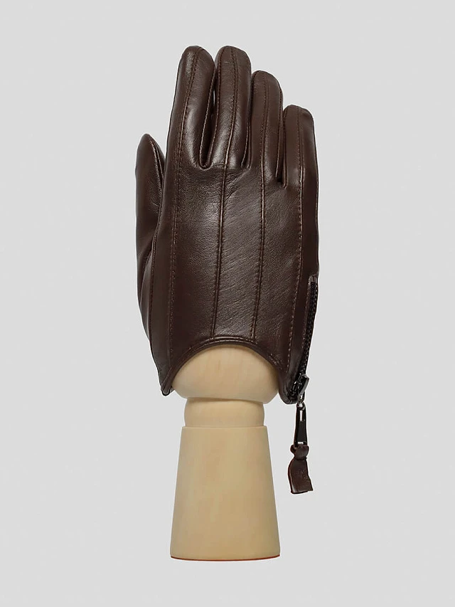 Перчатки GL22018-04 женские цвет коричневый, натуральная кожа GL22018-04      | 1