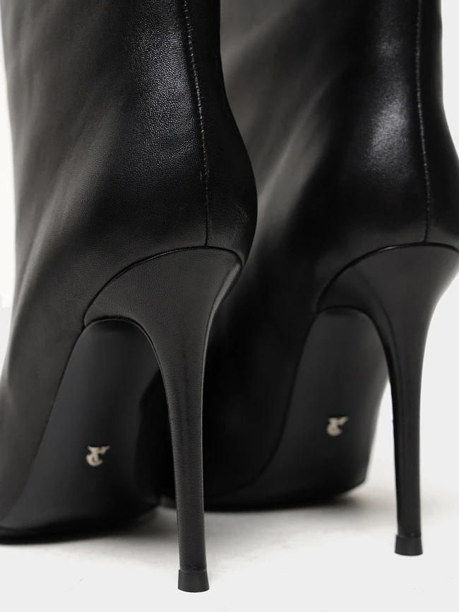 Полусапоги женские всесезонные, цвет черный, натуральная кожа 497158 | 6