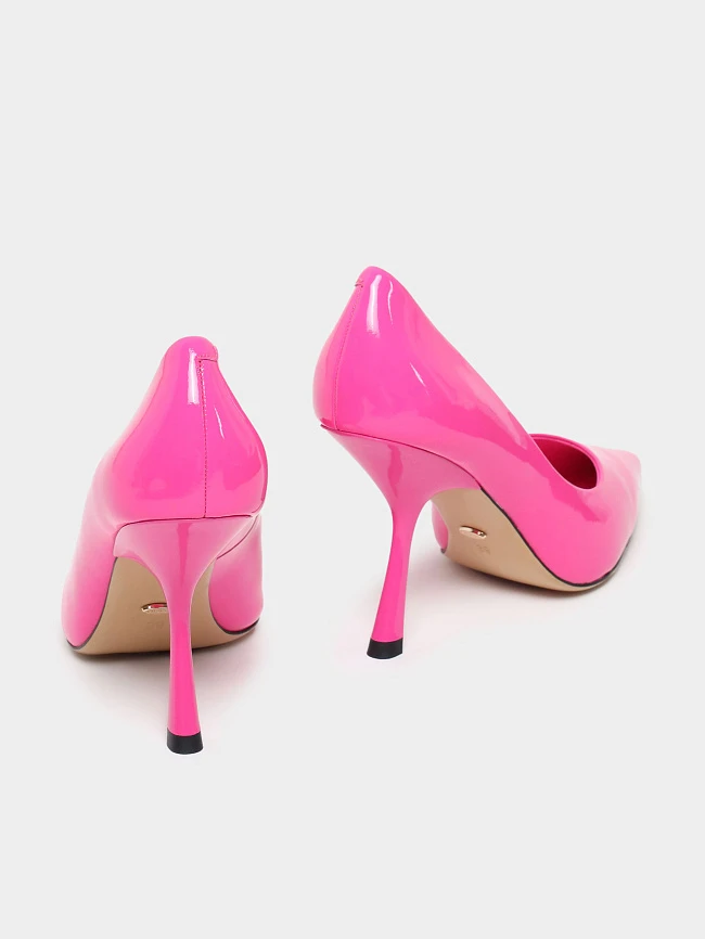 Туфли женские всесезонные, цвет фуксия, натуральная лаковая кожа 944108 | 4