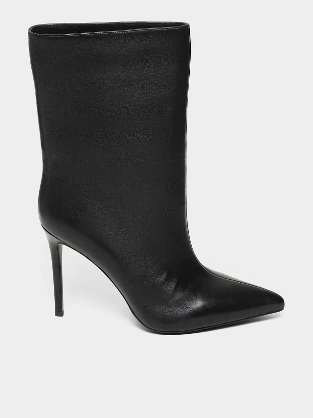 Полусапоги женские всесезонные, цвет черный, натуральная кожа 497158 | 1