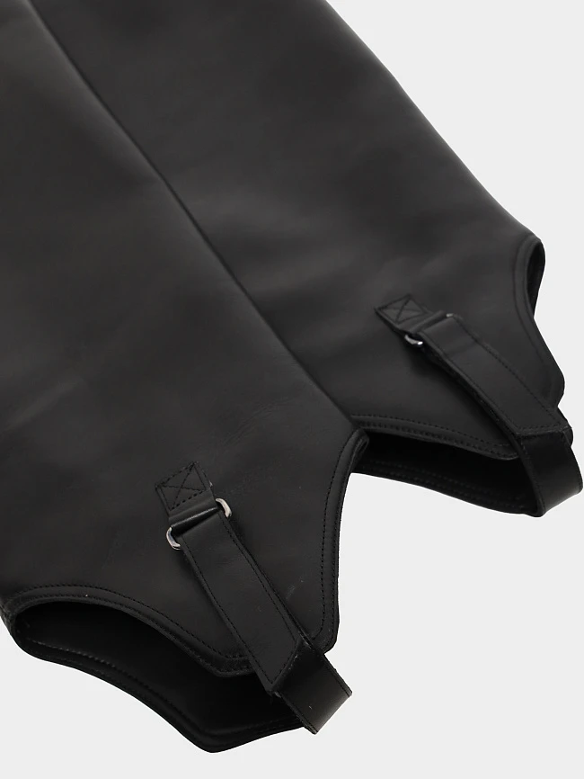 Сапоги женские демисезонные, цвет черный, натуральная кожа 1731100 | 10