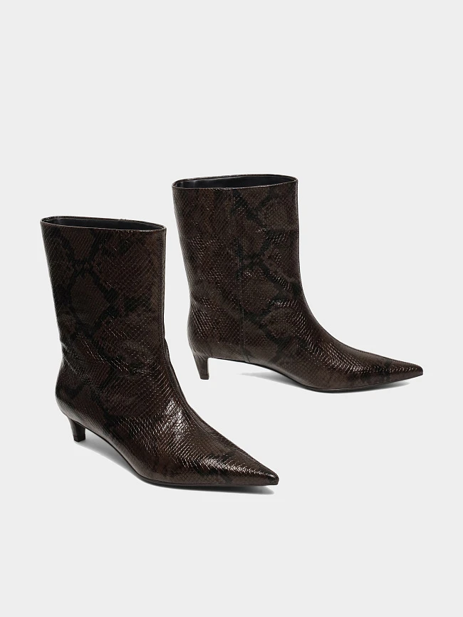 Полусапоги женские всесезонные, цвет коричневый, натуральная кожа 1494678 | 3