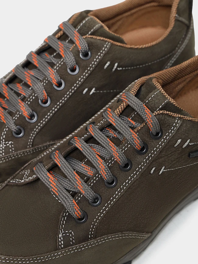 Кеды мужские демисезонные, цвет хаки, натуральный нубук M969007 | 6