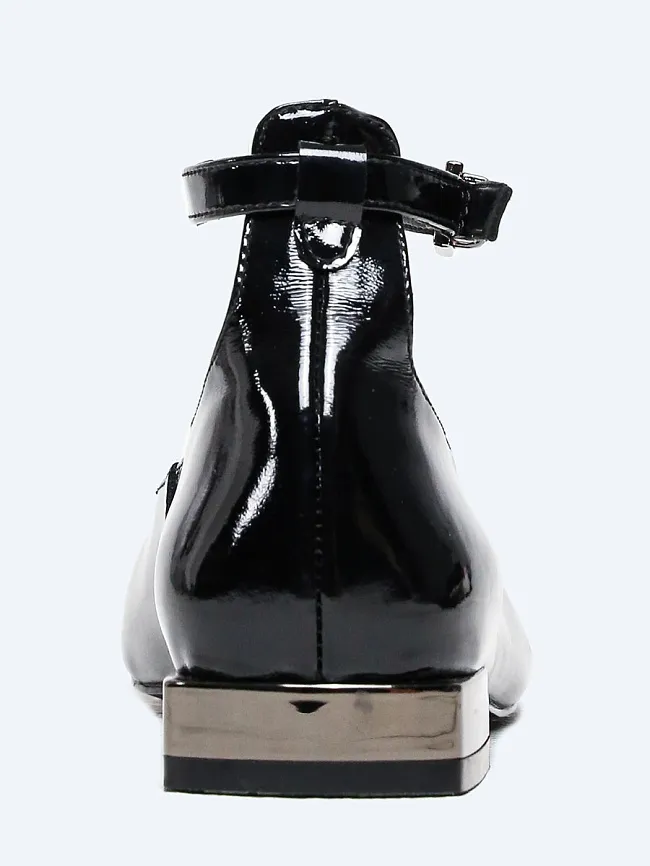 Балетки женские всесезонные, цвет черный, натуральная кожа и полимерные материалы 1849760 | 5