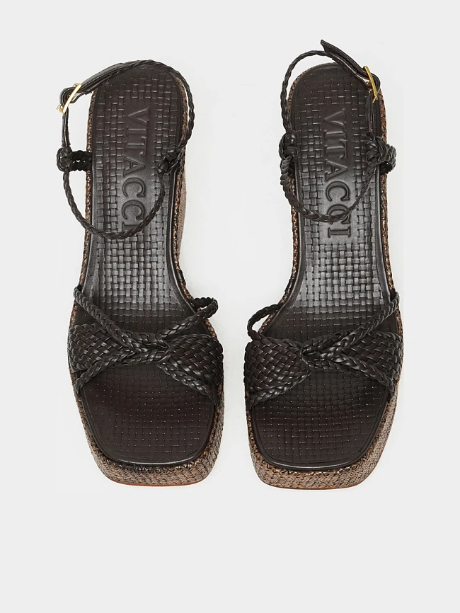 Босоножки женские летние, цвет коричневый, натуральная кожа 1821754 | 5