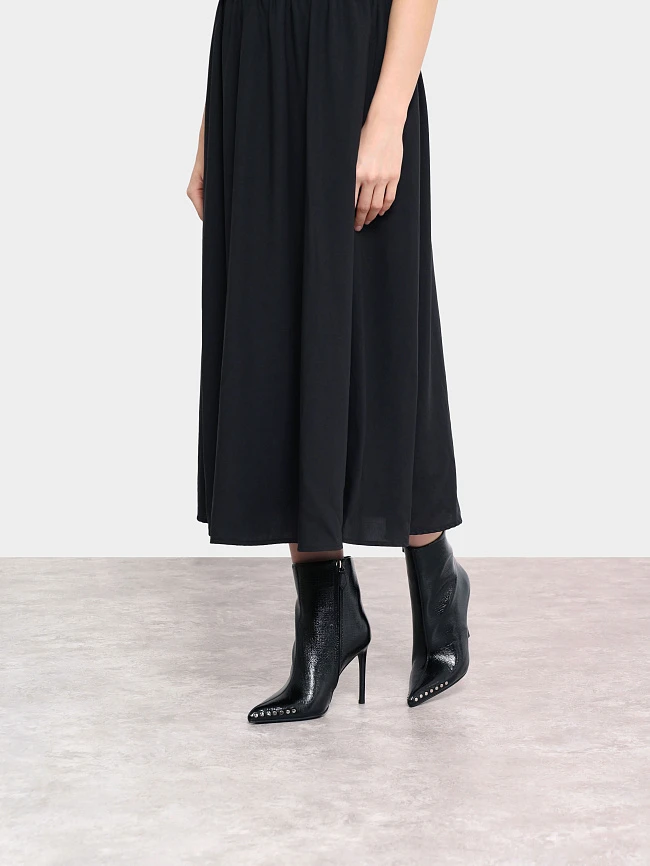 Полусапоги женские демисезонные, цвет черный, натуральный наплак 1493929 | 8