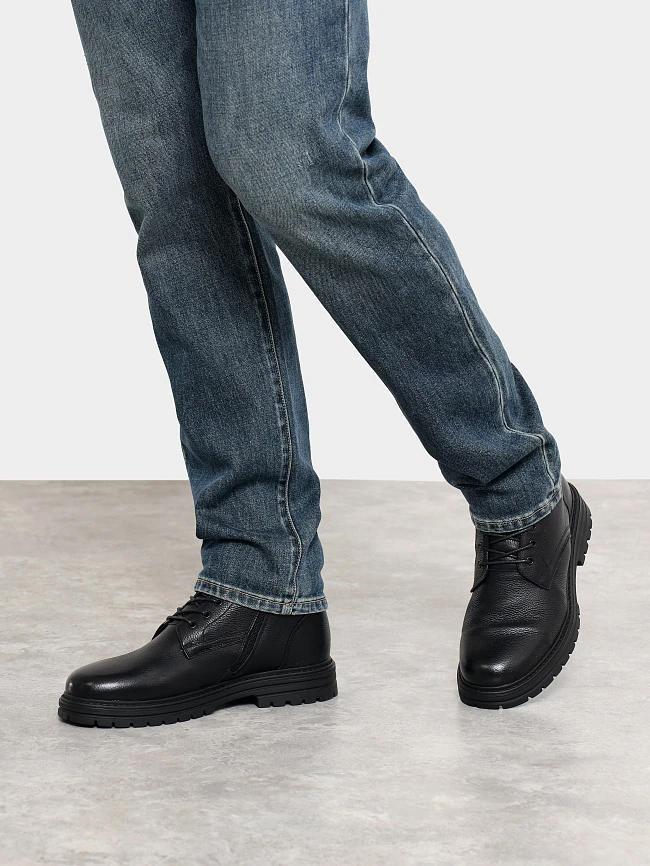 Ботинки мужские зимние, цвет черный, натуральная кожа M24VC070M | 7