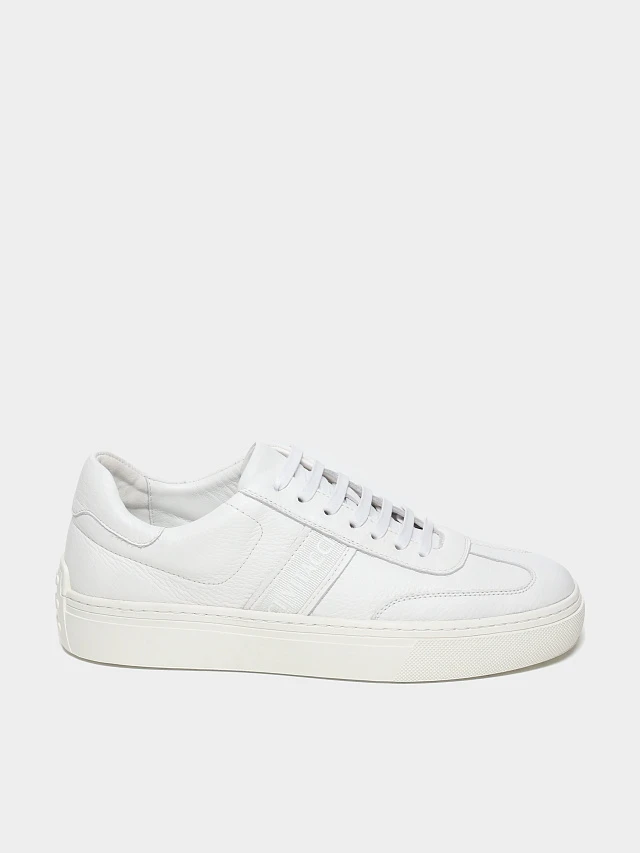 Кеды мужские демисезонные, цвет белый, натуральная кожа M253701-1 | 1