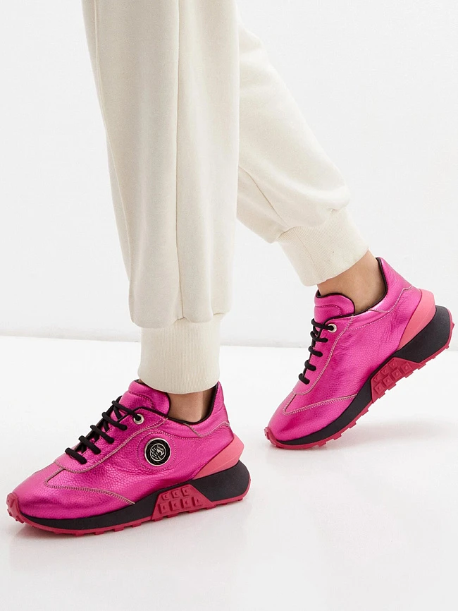 Кроссовки женские демисезонные, цвет фуксия, натуральная кожа 136596 | 6