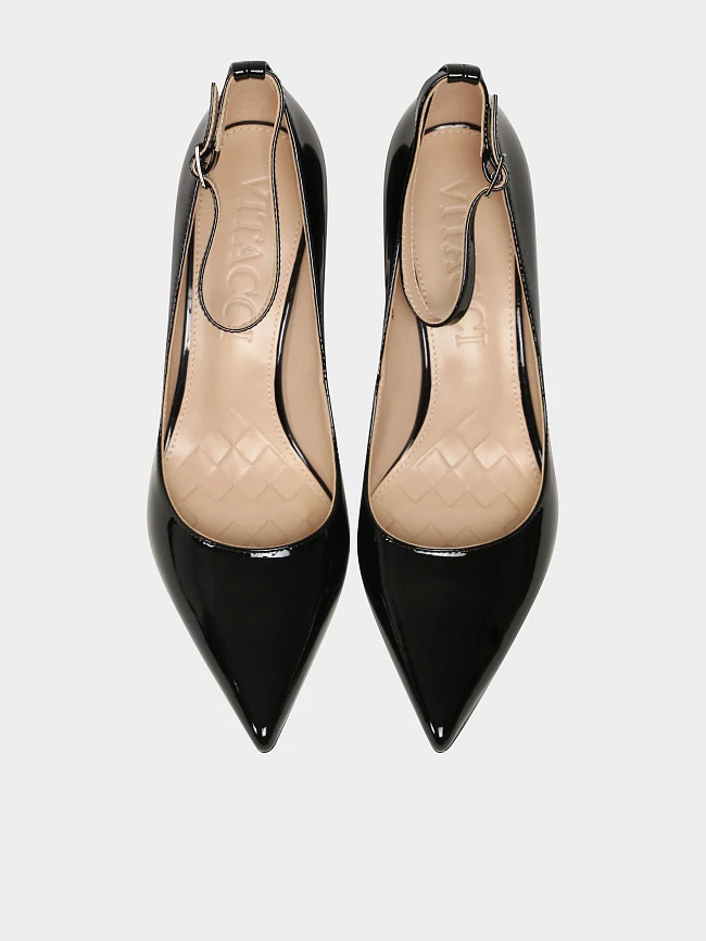 Туфли женские всесезонные, цвет черный, натуральная лаковая кожа 496620 | 5