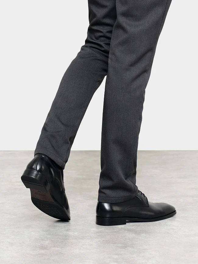 Полуботинки мужские всесезонные, цвет черный, натуральная кожа M1022940 | 8