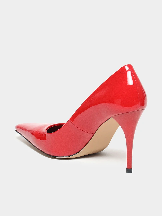 Туфли женские всесезонные, цвет красный, натуральная лаковая кожа 497625 | 3