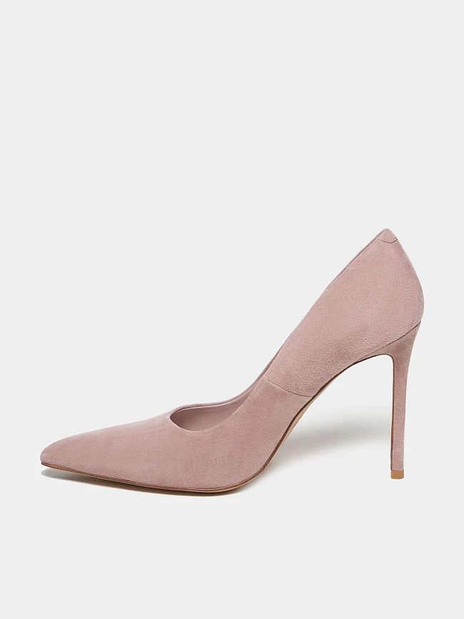 Туфли женские всесезонные, цвет пудровый, натуральный велюр 497508 | 7