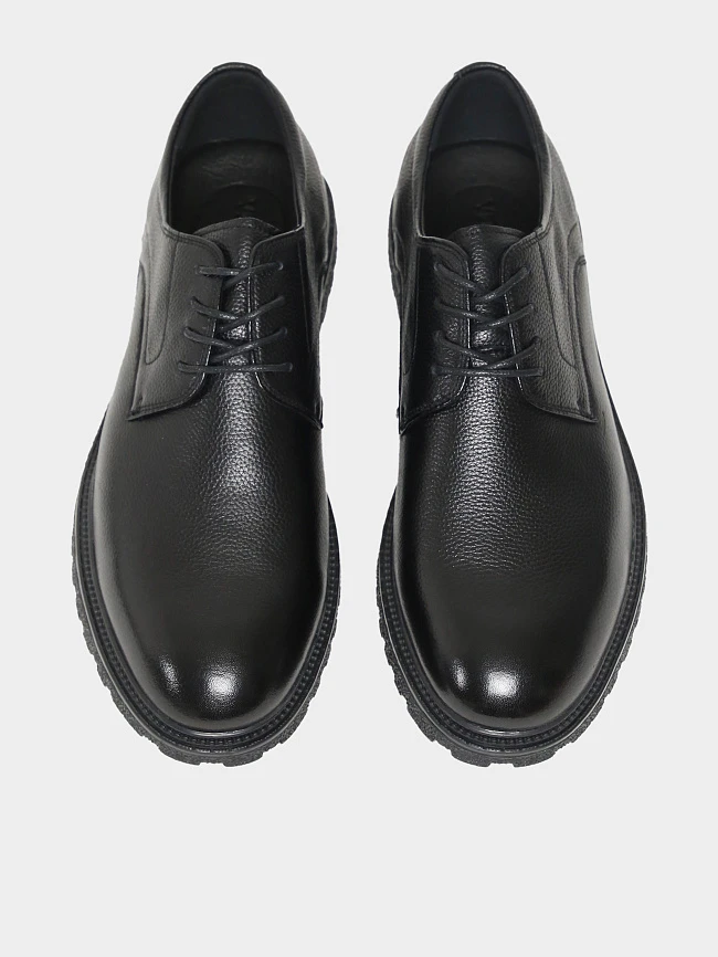 Полуботинки мужские демисезонные, цвет черный, натуральная кожа M24VC080 | 5