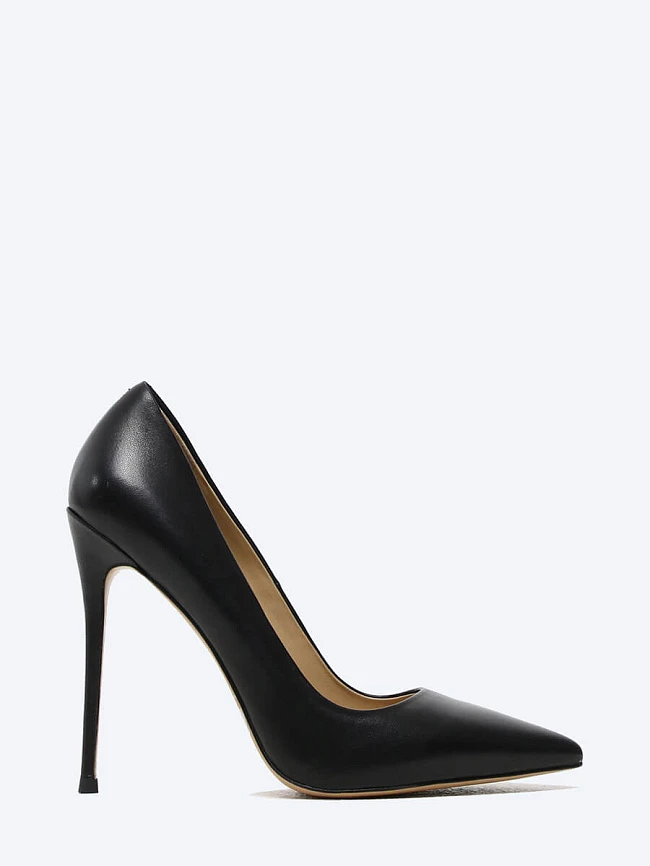 Туфли женские всесезонные, цвет черный, натуральная кожа 495702 | 2