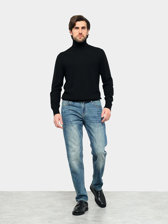 Лоферы мужские зимние, цвет черный, натуральная кожа M254250M | 12