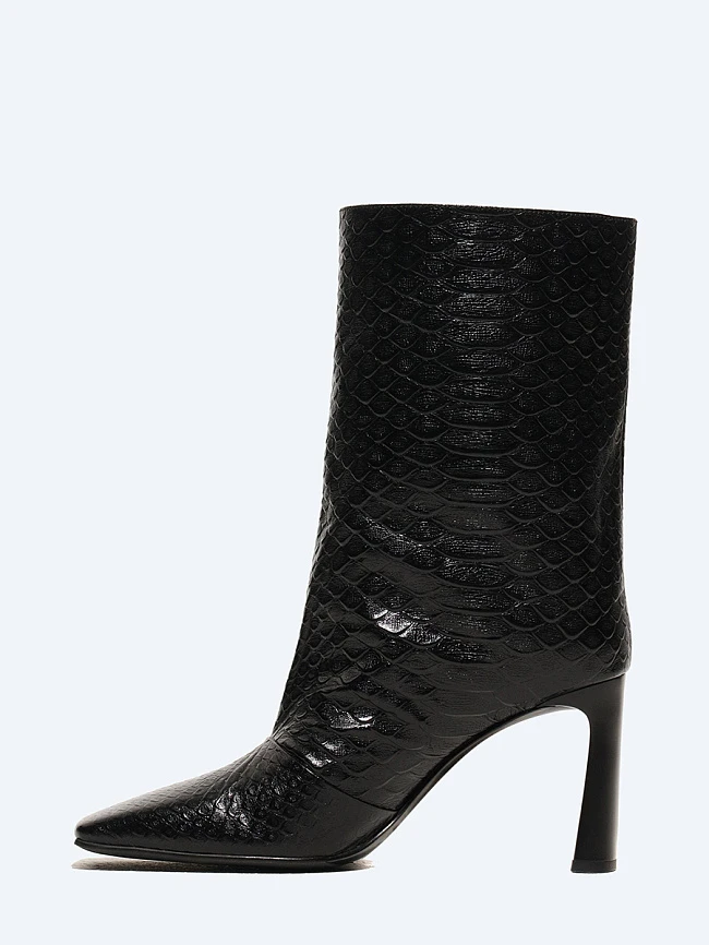 Полусапоги женские демисезонные, цвет черный, натуральная кожа 1494715 | 3