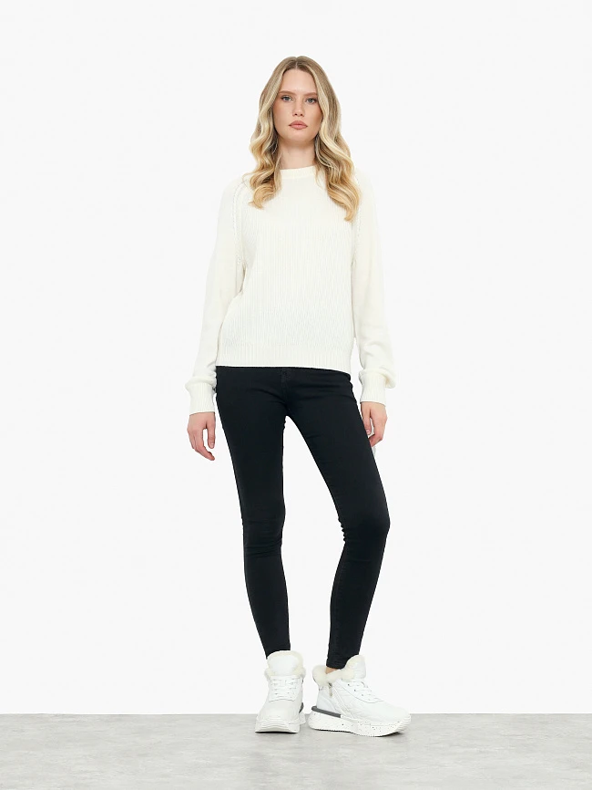 Ботинки женские зимние, цвет белый, текстиль/натуральная кожа и полимерные материалы 24VC118M | 10