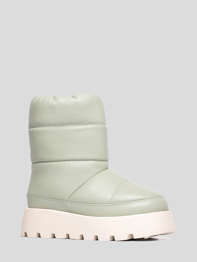 Полусапоги женские зимние, цвет салатовый, искусственная кожа 1847762M | 1