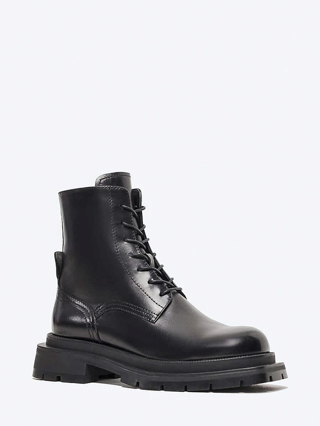 Ботинки мужские демисезонные, цвет черный, натуральная кожа M253911 | 1