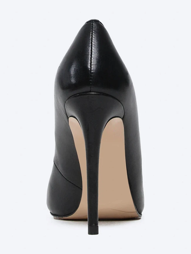 Туфли женские всесезонные, цвет черный, натуральная кожа 492707P3 | 4