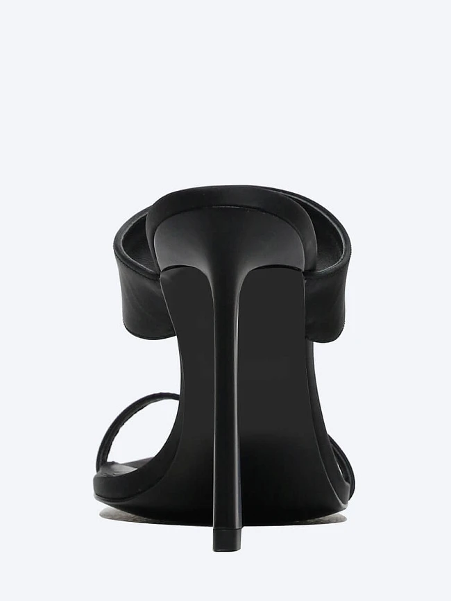 Сабо женские летние, цвет черный, натуральная кожа 1493245 | 5