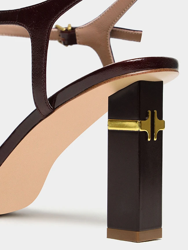 Туфли женские летние, цвет бордовый, натуральная кожа 1494980 | 5