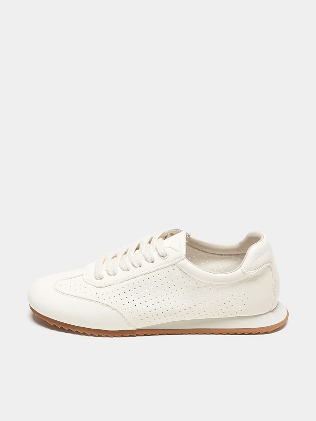 Кроссовки женские летние, цвет белый, натуральная кожа 7210572 | 6