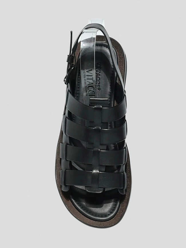 Сандалии мужские летние, цвет черный, натуральная кожа M1781376 | 5