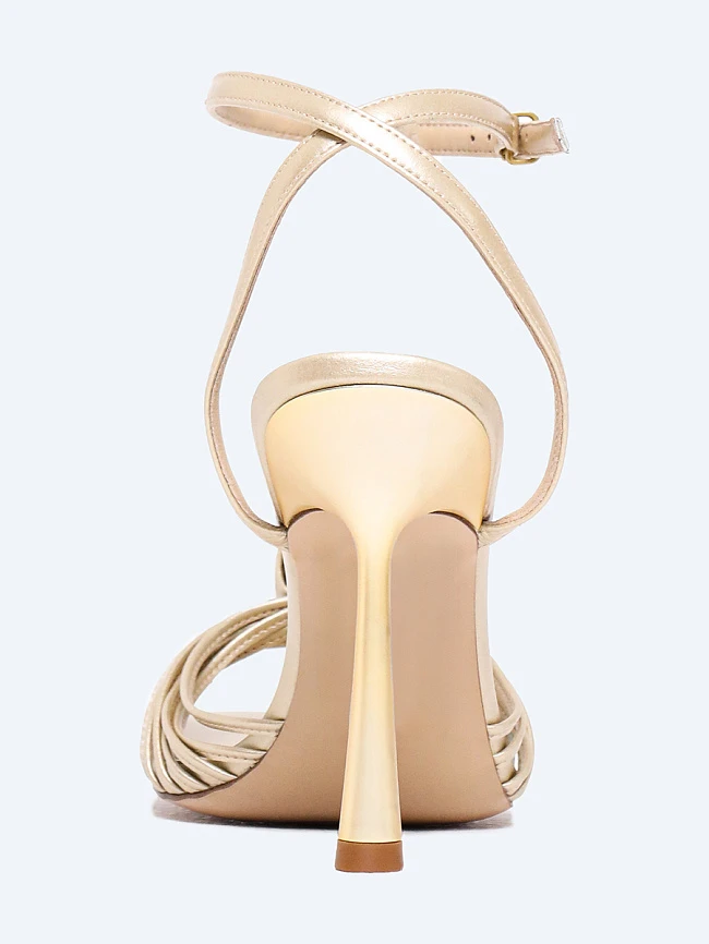 Босоножки женские летние, цвет золотой, натуральная кожа/искусственная кожа 1494328 | 5